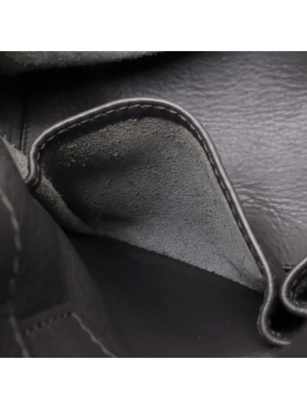Balenciaga Paper Zip Around Tote Leather Gray with Mirror